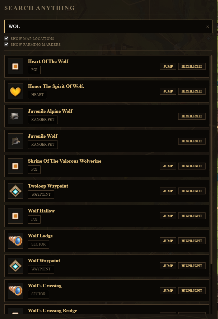 Universal Search Showcase