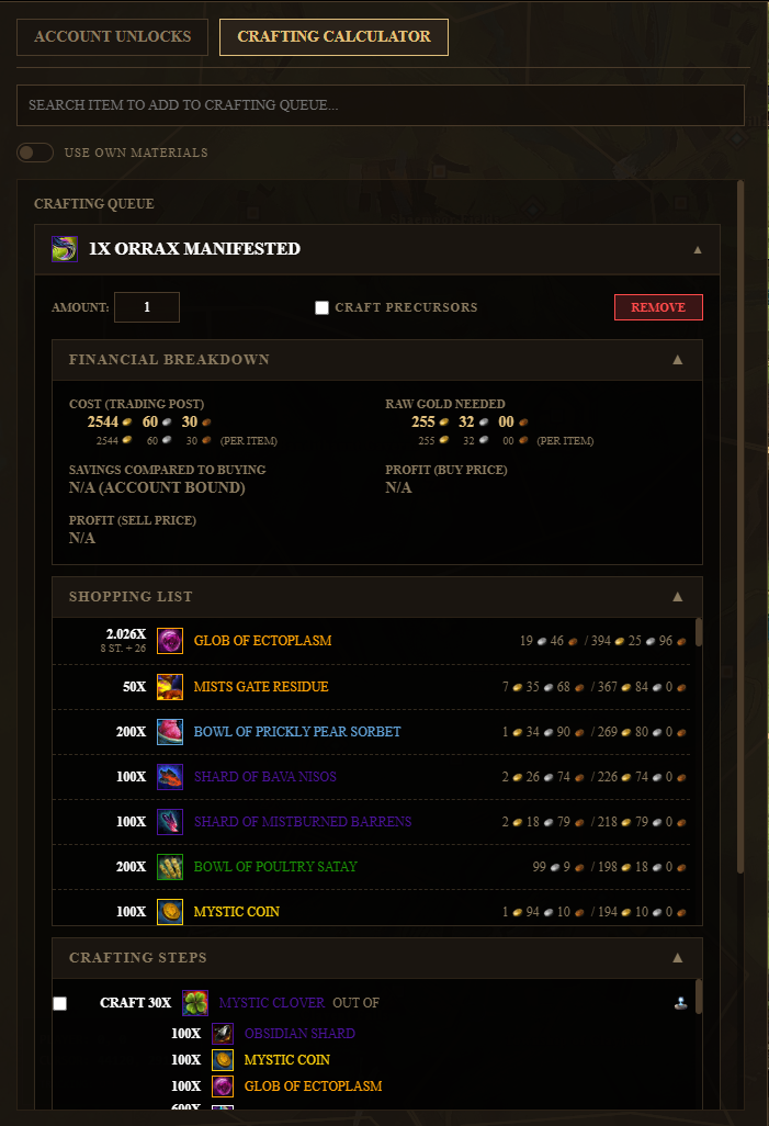 Recipes Showcase
